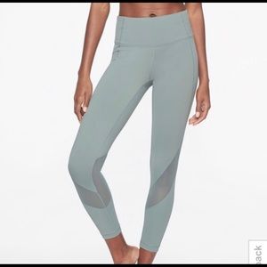 Athleta Eclipse 7/8 Tight in Sage Green